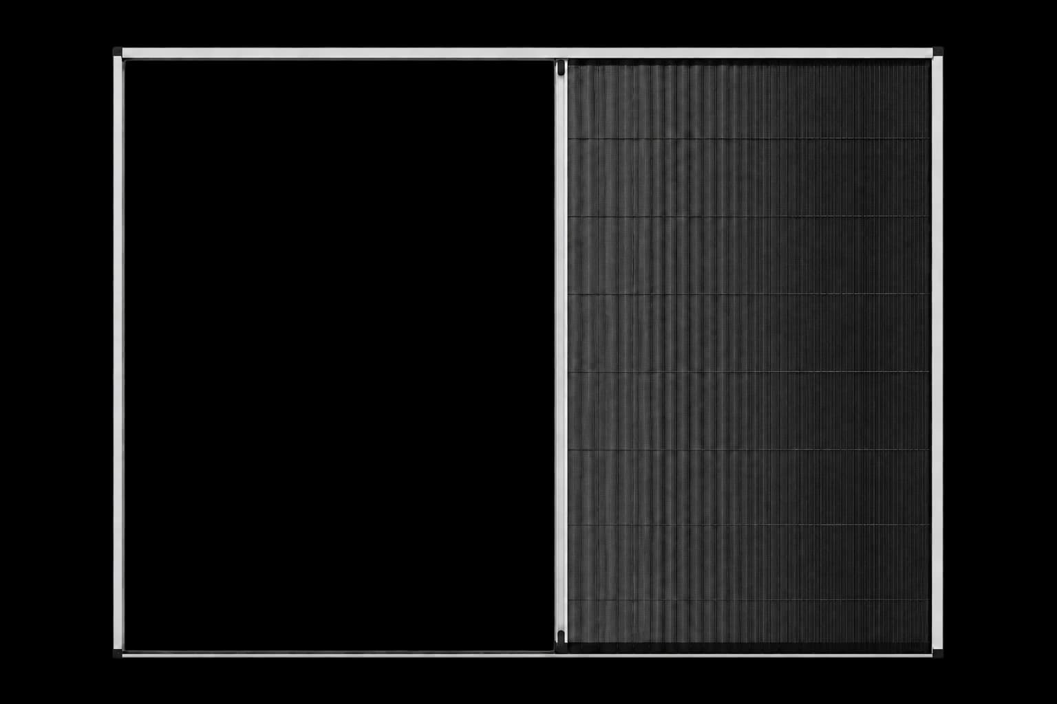 Trackless pleated fly screen without a fixed floor guide