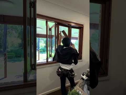 Installing Pleated Retractable Screen on Bi-fold Window