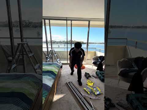 Installing Pleated Retractable Screen!