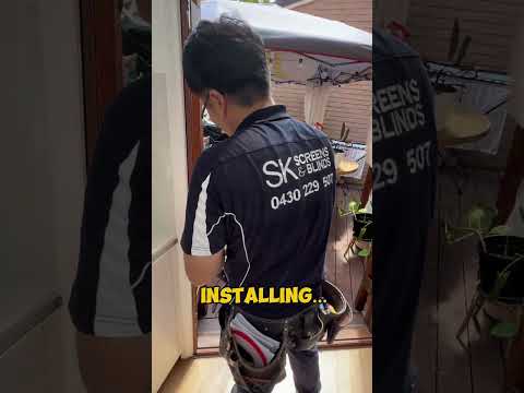 Installing Pleated Retractable Flyscreen!
