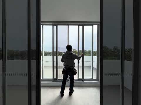 Pleated Retractable Flyscreen for Sliding Doors